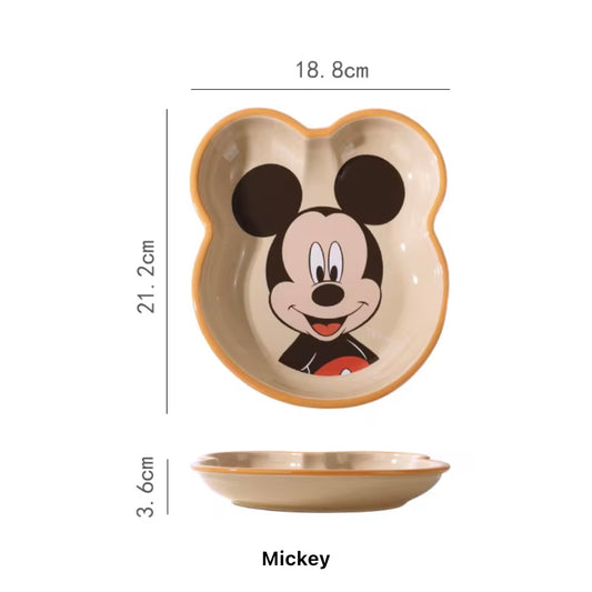 Mickey Mouse Shaped Ceramic Plate