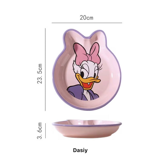 Daisy Duck Shaped Ceramic Plate